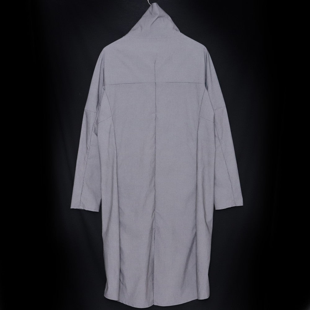 INCARNATION Loose-neck Stretch Coat #2 Unlined Gray Size S