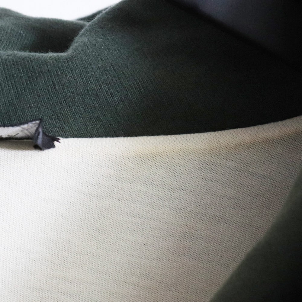 BALENCIAGA 21SS Caps Destroyed Hoodie Green Size M