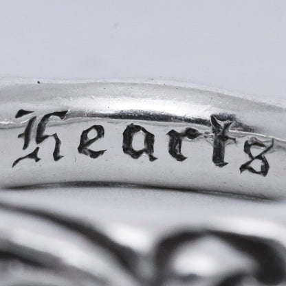 CHROME HEARTS SCRL Band Ring Silver Size JP 14
