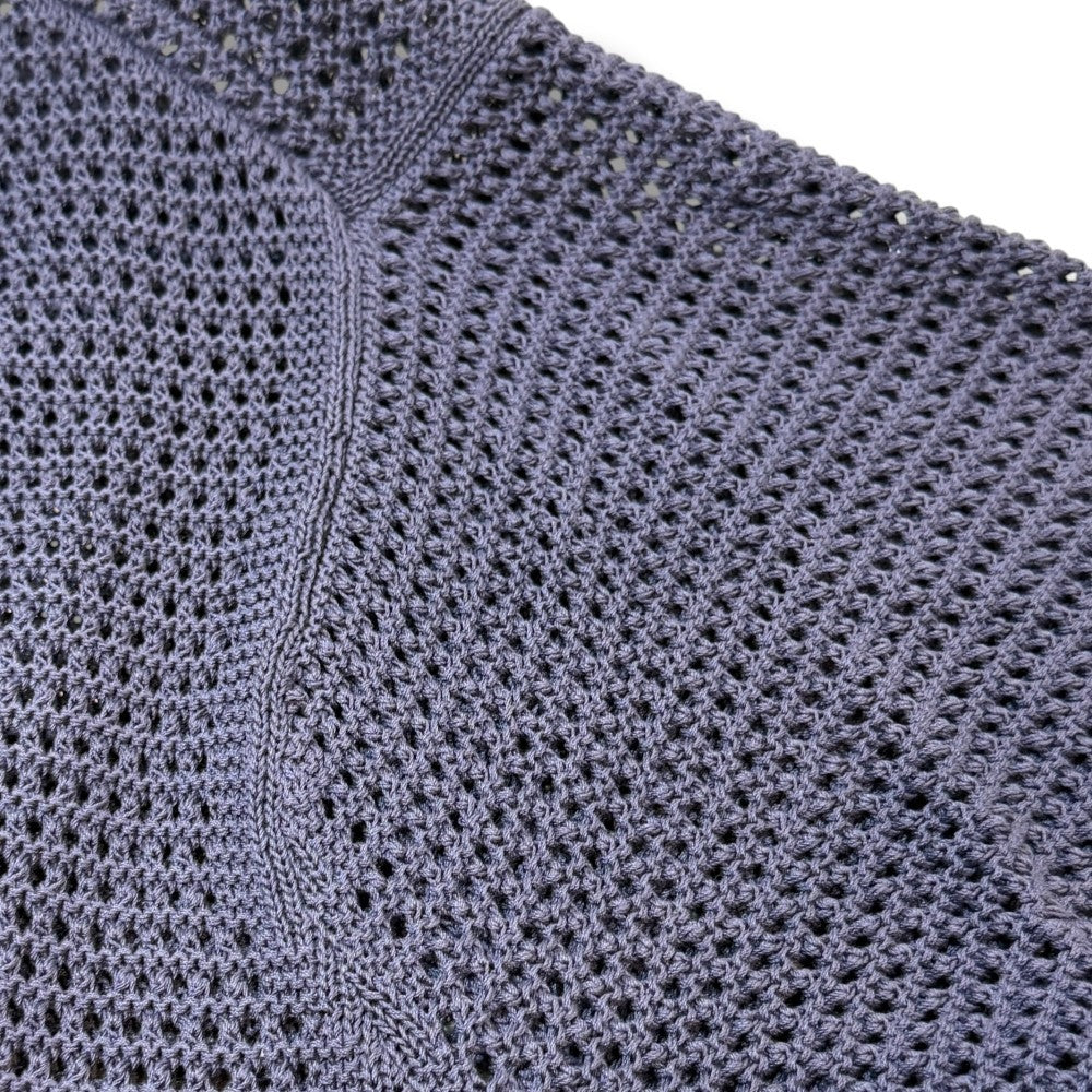 ERNIE PALO Mesh Knit Cardigan Navy Size 46