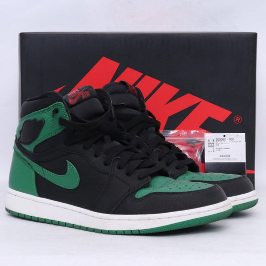 NIKE Air Jordan 1 Retro High OG Green Sneakers Size 27.5cm