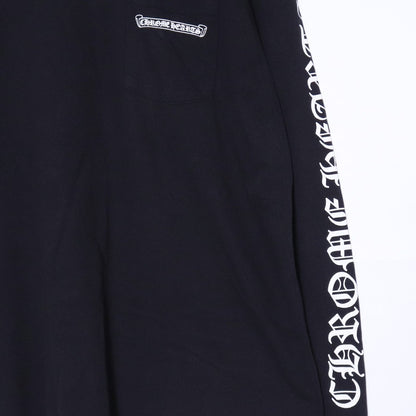 CHROME HEARTS Back Scroll Logo Long Sleeve Tee Black Size XL