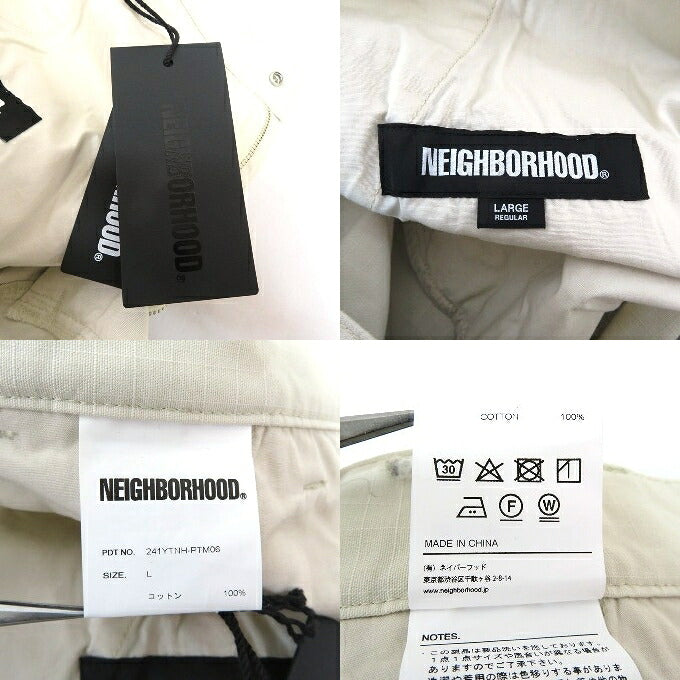 NEIGHBORHOOD 24SS Wide Cargo Pants Off White Size L