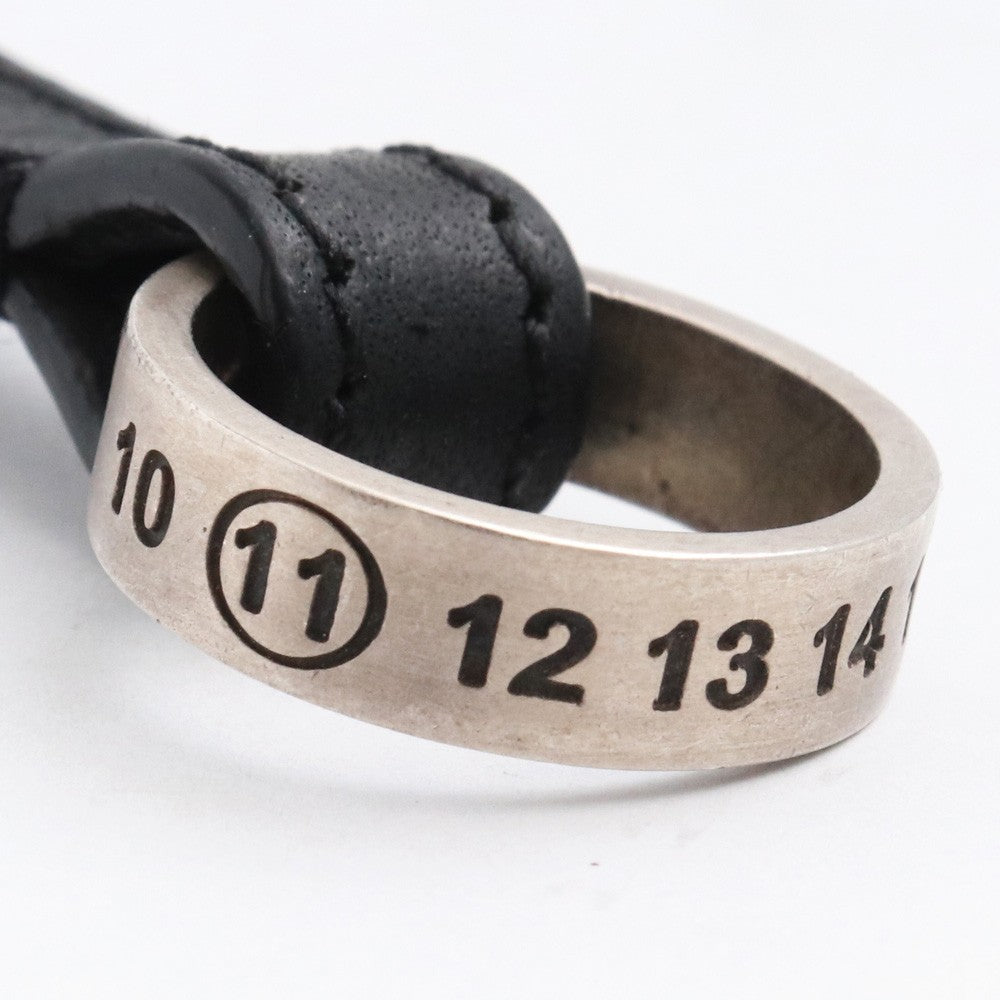 Maison Margiela Leather Bracelet Black Size S