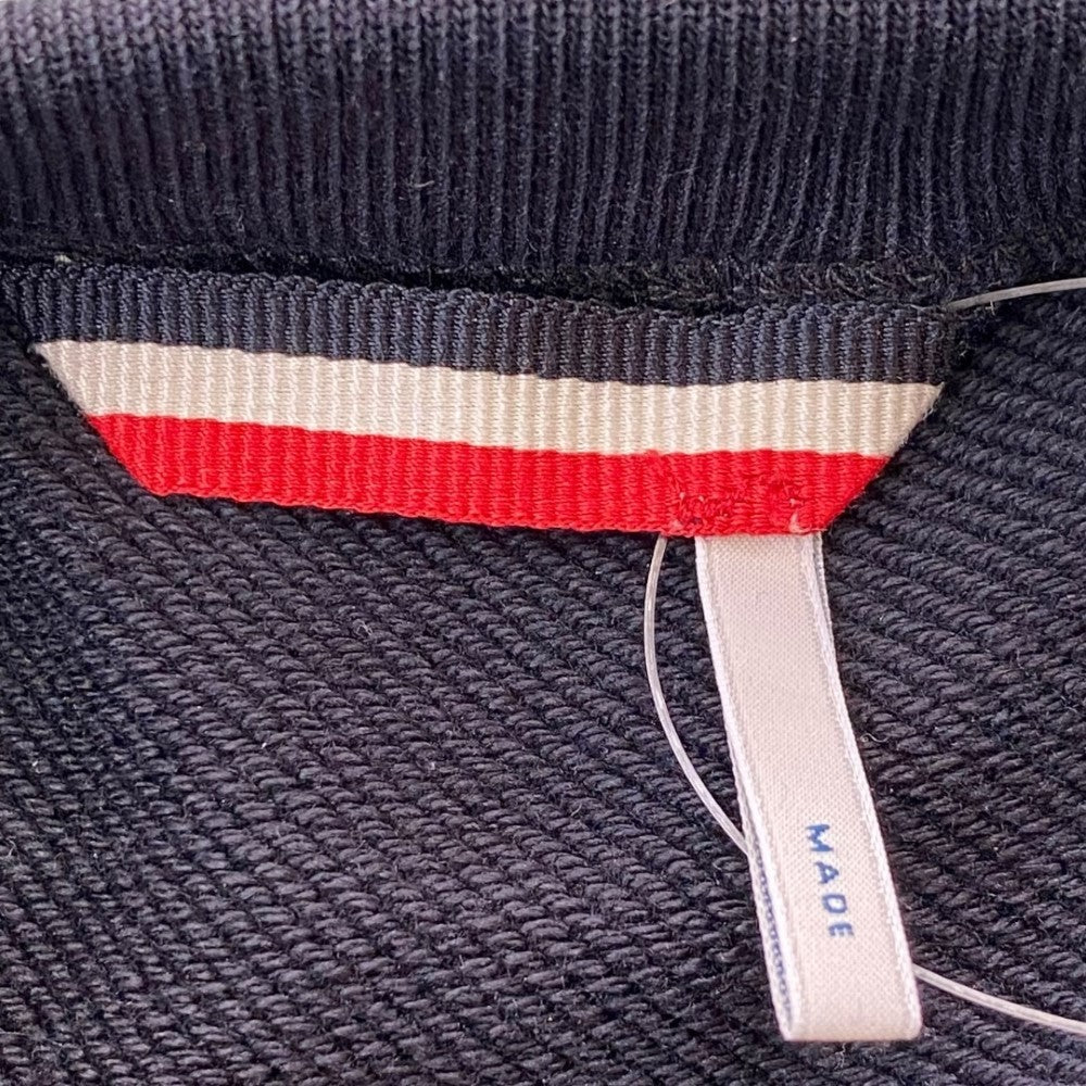 MONCLER Embroidered Round Neck Sweatshirt Navy Size S