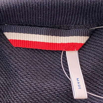 MONCLER Embroidered Round Neck Sweatshirt Navy Size S