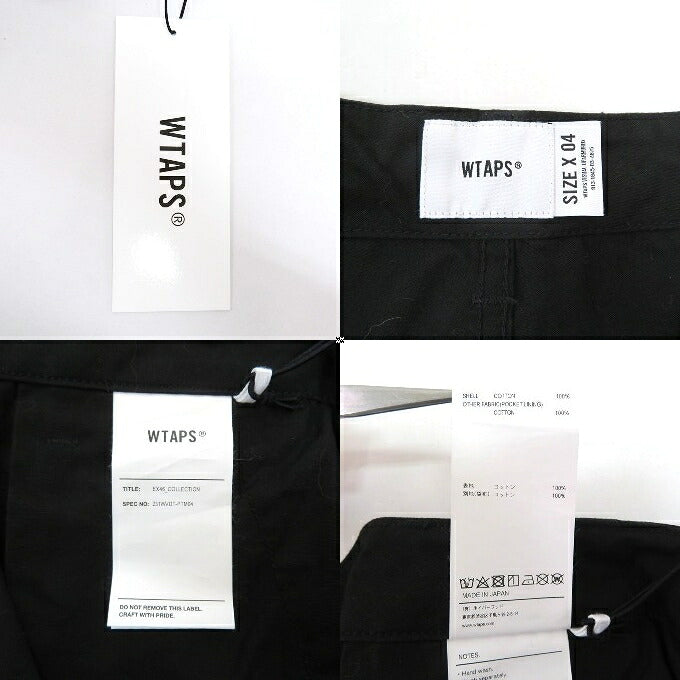 WTAPS 23SS Cotton Ripstop Trousers Black Size 04
