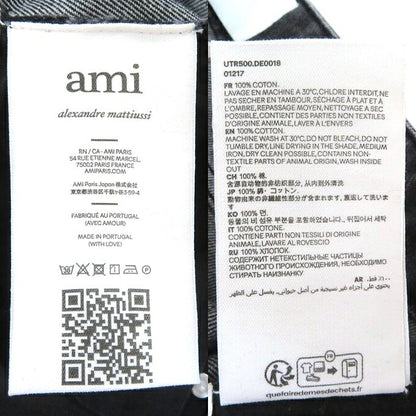 AMI PARIS Straight Black Denim Pants Size 28