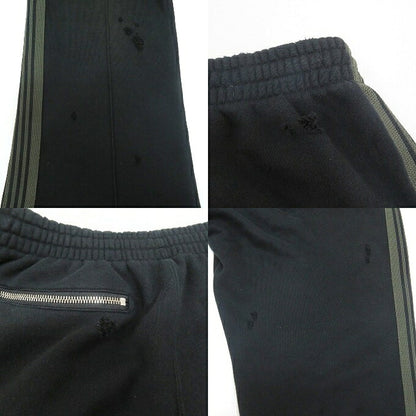 Needles Distressed Boot-Cut Track Pants Black Size M