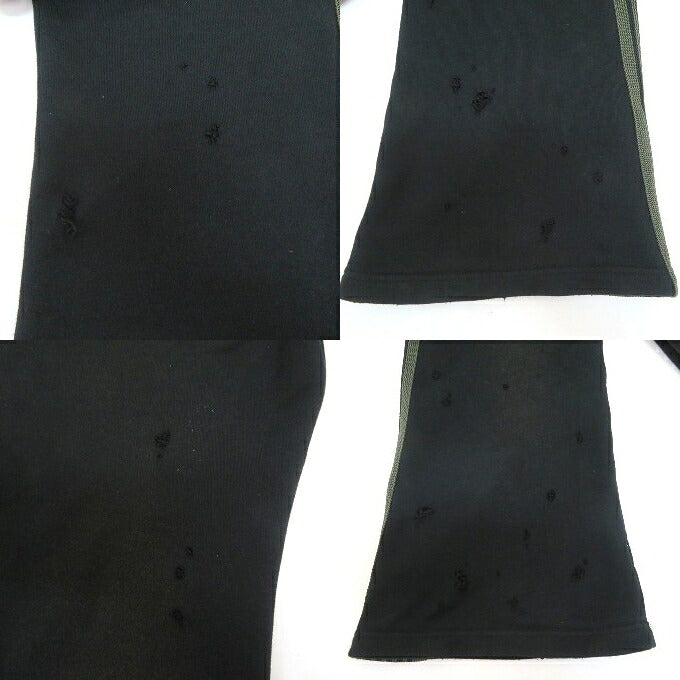 Needles Distressed Boot-Cut Track Pants Black Size M