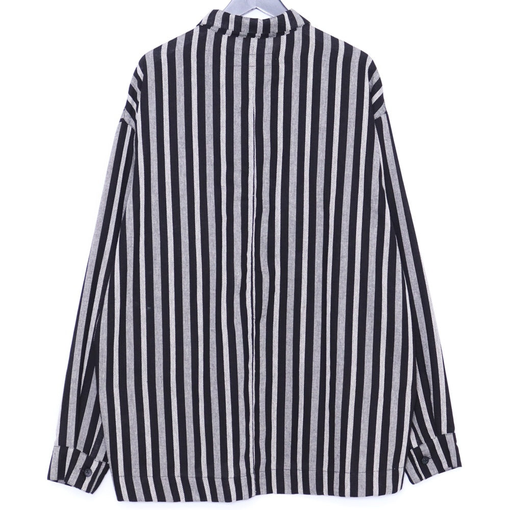 A.F Artefact 25SS Herring Bone Stripe Loose Shirt Size 2