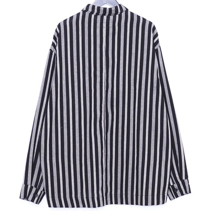 A.F Artefact 25SS Herring Bone Stripe Loose Shirt Size 2