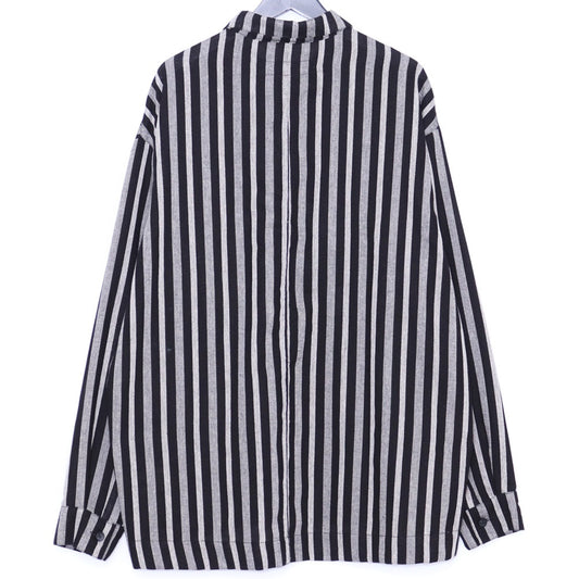 A.F Artefact 25SS Herring Bone Stripe Loose Shirt Size 2