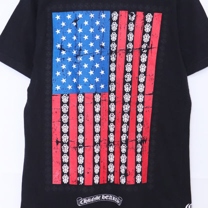 CHROME HEARTS American Flag Dagger T-Shirt Black Size M