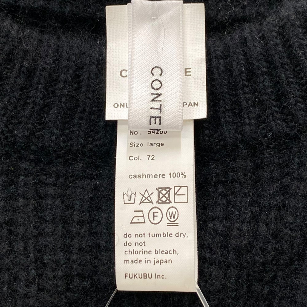 YAECA CONTEMPO Cashmere Crewneck Sweater Black Size L