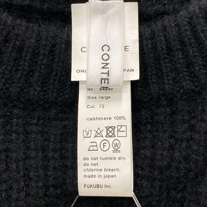 YAECA CONTEMPO Cashmere Crewneck Sweater Black Size L