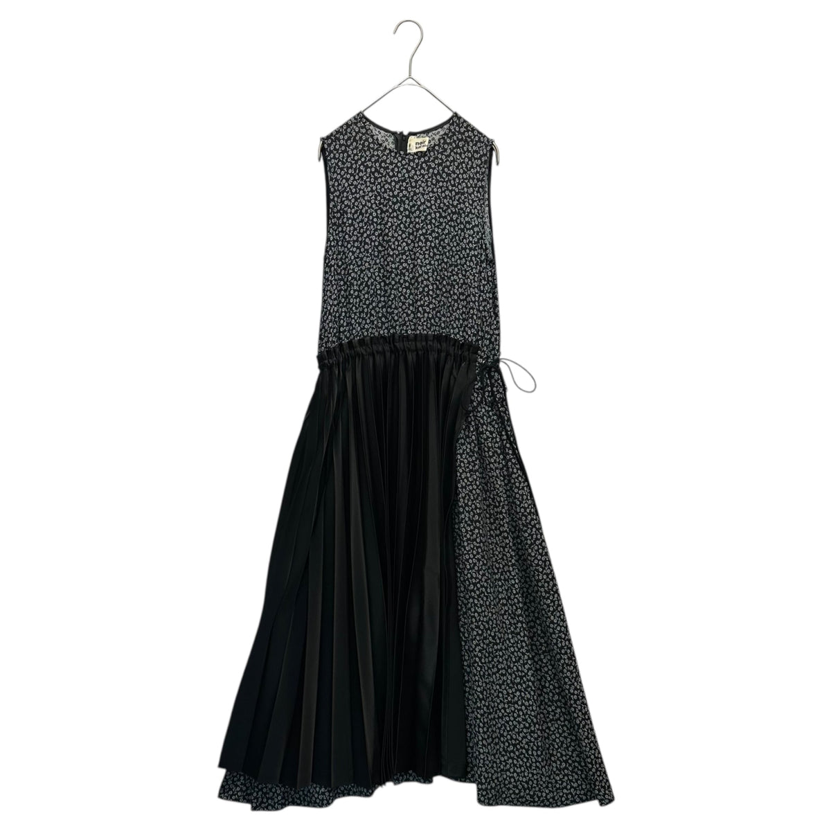 noir kei ninomiya 19SS Floral Gathered Pleated Dress Size XS