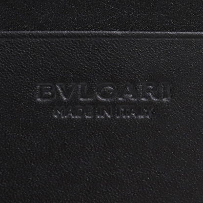 BVLGARI Embossed Octo Long Wallet Black Size F