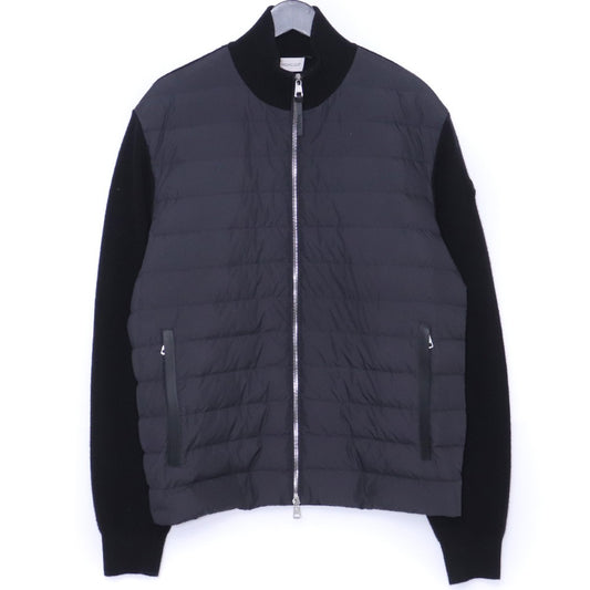 MONCLER 24SS Cashmere Blend Knit Down Jacket Black Size L