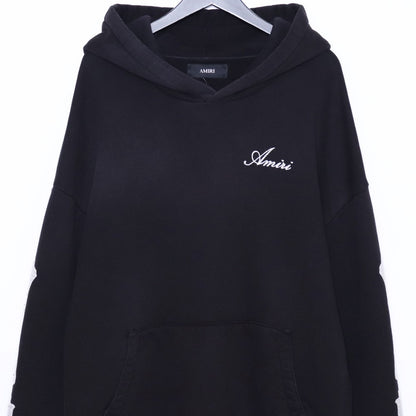 AMIRI Bones Oversized Hoodie Black Size XXL