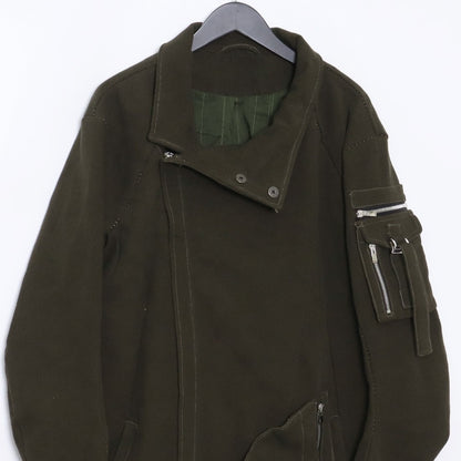 INCARNATION 23AW Double Breast Moto Canvas Coat Khaki Size M