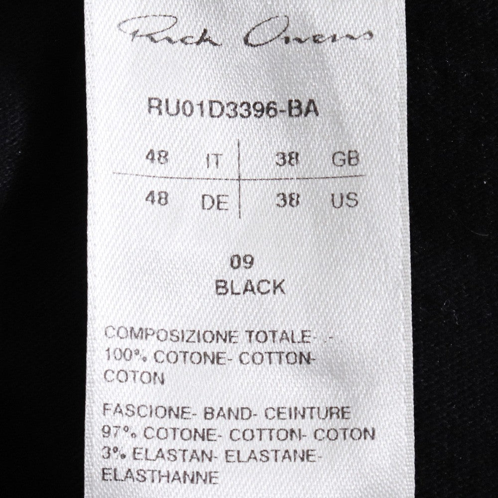 RICK OWENS 24SS Mastodon Cargo Pants Black Size 48