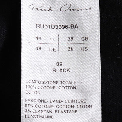 RICK OWENS 24SS Mastodon Cargo Pants Black Size 48