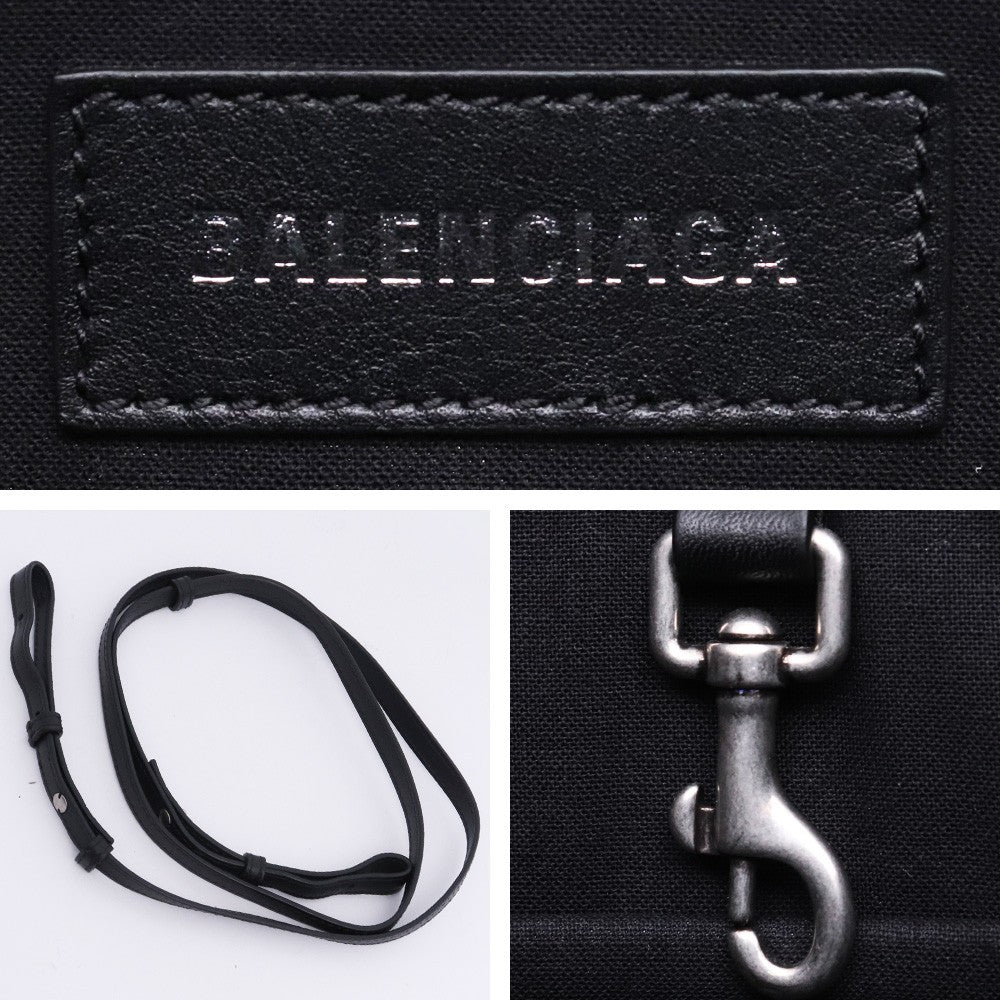 BALENCIAGA BB Logo Hardware 2-Way Tote Bag Black Size F