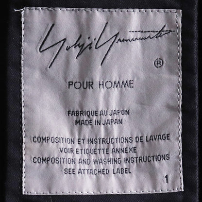 YOHJI YAMAMOTO POUR HOMME 19SS Stand Shirt Black Size 1
