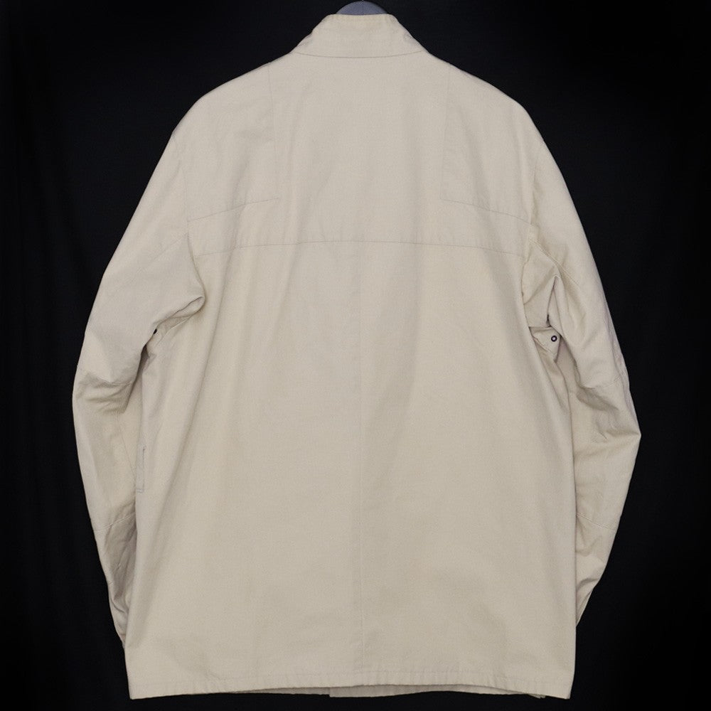 JIL SANDER 02SS Belted Moto Blouson Beige Size 54