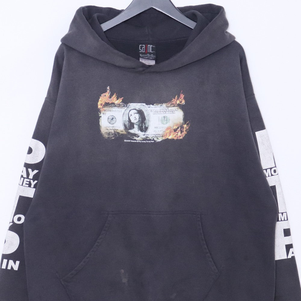 Saint Michael 24SS PTP BRND MONEY Hoodie Distressed Size XL