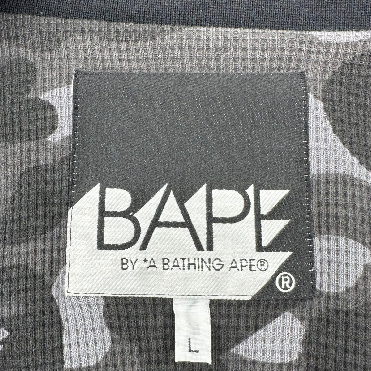 BAPE BY A BATHING APE Camo Lining Jacket Black/Grey Size L