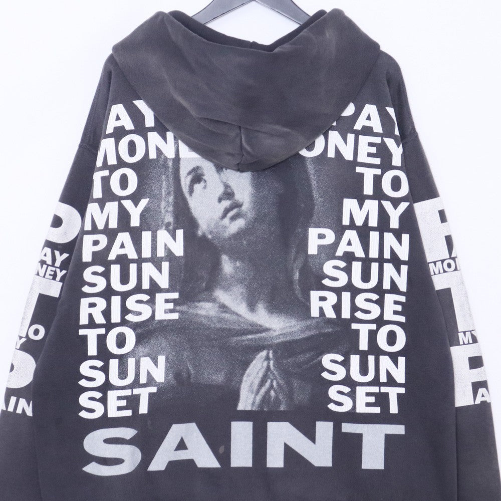 Saint Michael 24SS PTP BRND MONEY Hoodie Distressed Size XL