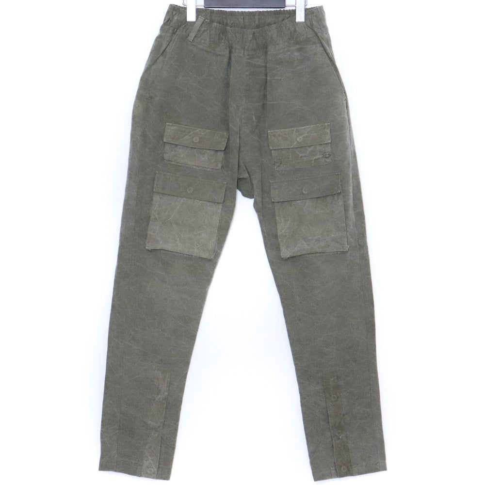 LAID BACK Military Tent Fabric Cargo Pants Khaki Size 2