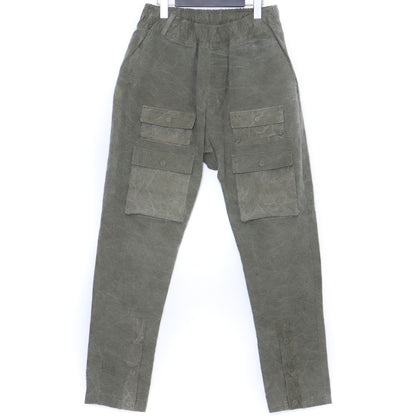 LAID BACK Military Tent Fabric Cargo Pants Khaki Size 2