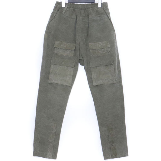 LAID BACK Military Tent Fabric Cargo Pants Khaki Size 2