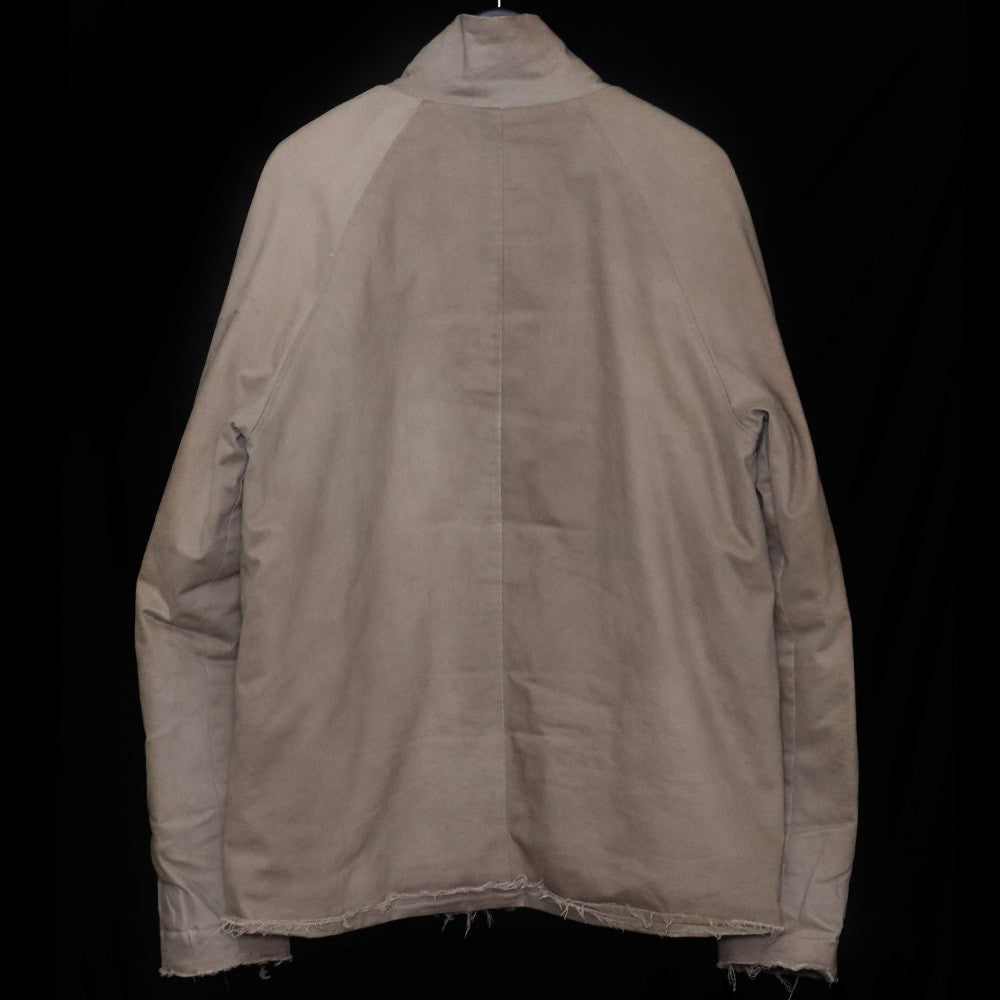 DAUB 23AW Stretch Raw Edge Zip-Up Jacket Beige Size 48
