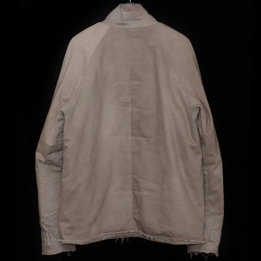 DAUB 23AW Stretch Raw Edge Zip-Up Jacket Beige Size 48