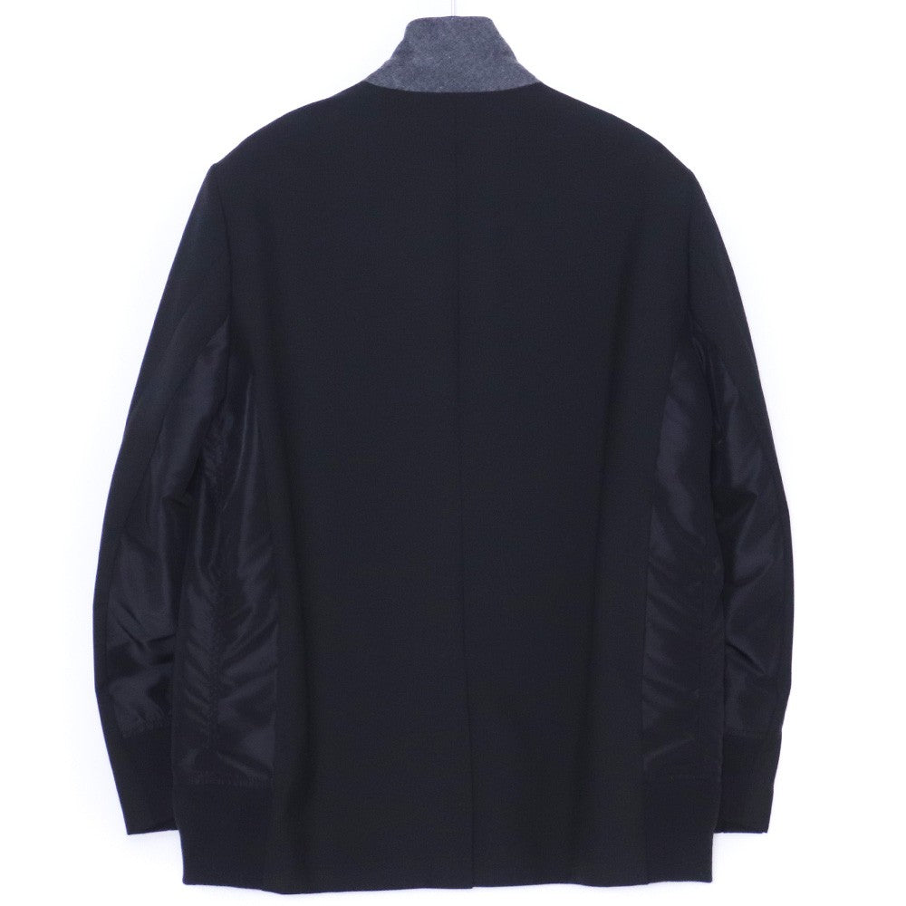 SACAI 24AW Suiting High Neck Jacket Black Size 2