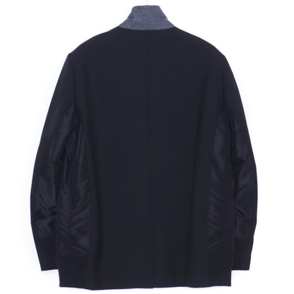 SACAI 24AW Suiting High Neck Jacket Black Size 2
