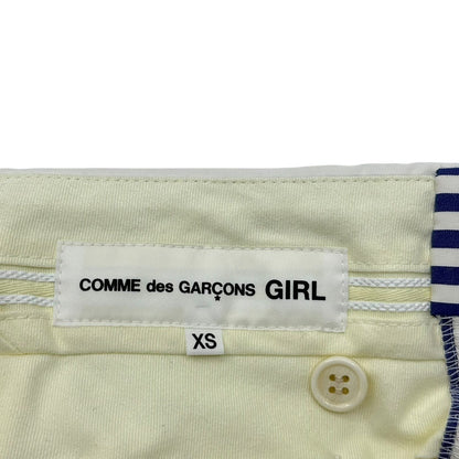 COMME des GARCONS GIRL 24SS Stripe Shorts White Size XS