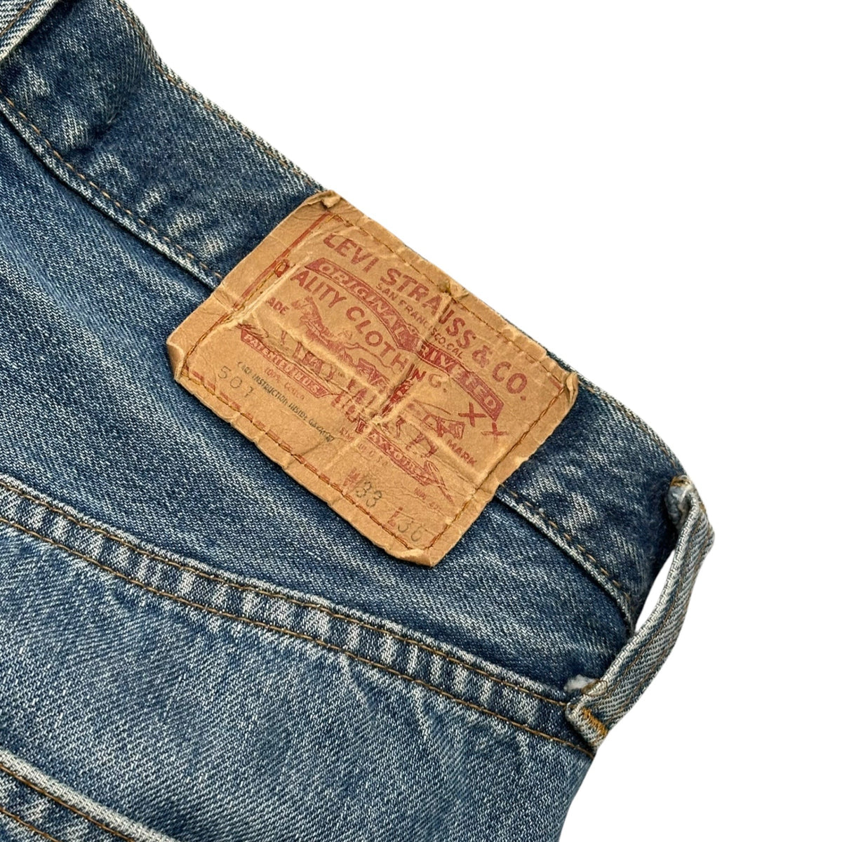 Levi's 1979's Vintage 501 "Late 66" Denim Jeans Pants Size W33