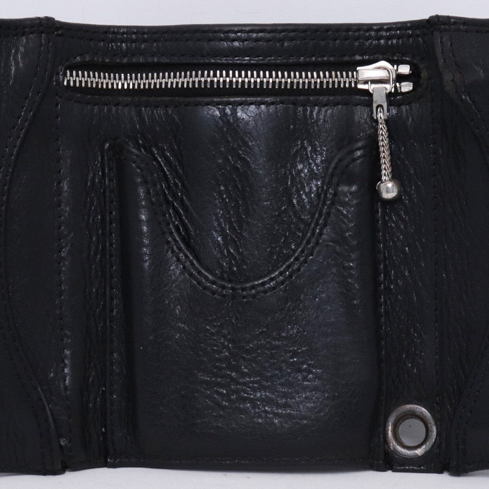 CHROME HEARTS 3-Fold Cemetery Cross Patch Wallet Size F
