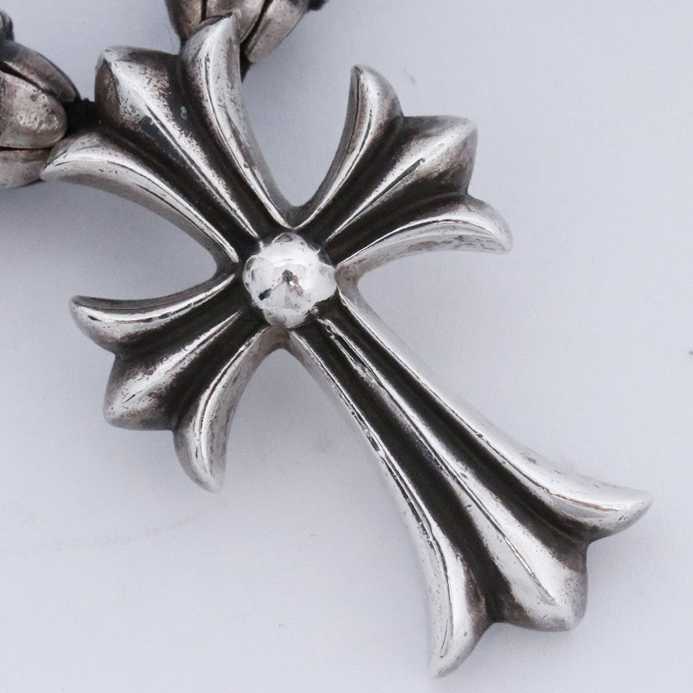 CHROME HEARTS Small CH Cross Necklace Silver Size ONE SIZE