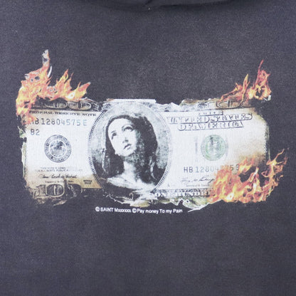 Saint Michael 24SS PTP BRND MONEY Hoodie Distressed Size XL