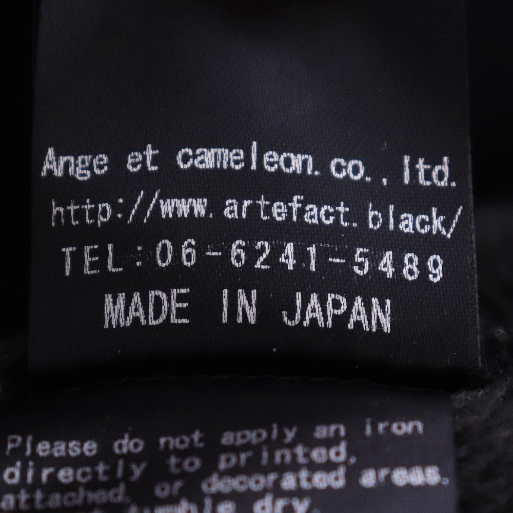 A.F ARTEFACT Bomber Heat Pullover Hoodie Black Size 3