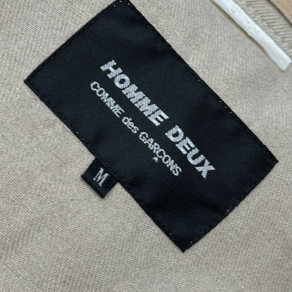COMME des GARCONS HOMME DEUX 2013 Linen w/ Stripes Jacket Size M