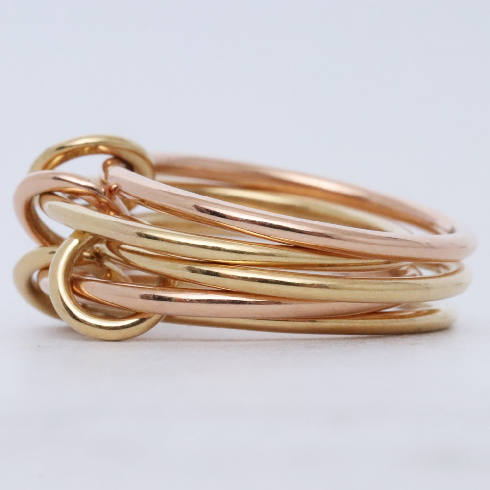 SPINELLI KILCOLLIN 18KYG 18KRG Gold Ring Size ONE SIZE