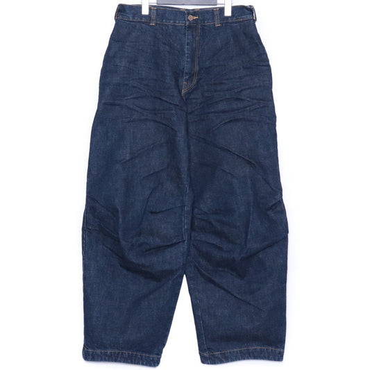 CROMAGNON 13.5oz Self-Edge One-Wash Wide Jeans Indigo Size 2