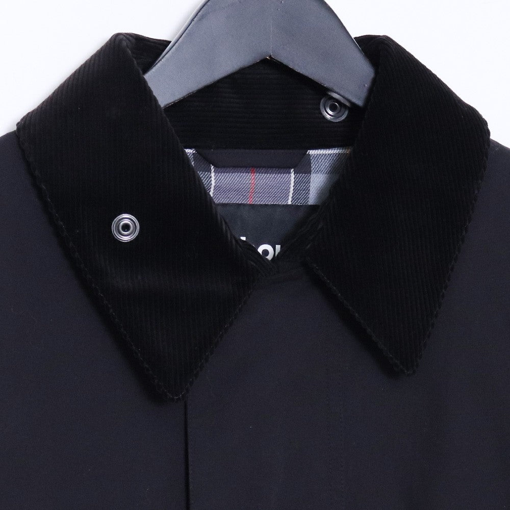 BARBOUR ONLY ARK OS Burghley Modifie Coat Black Size 40